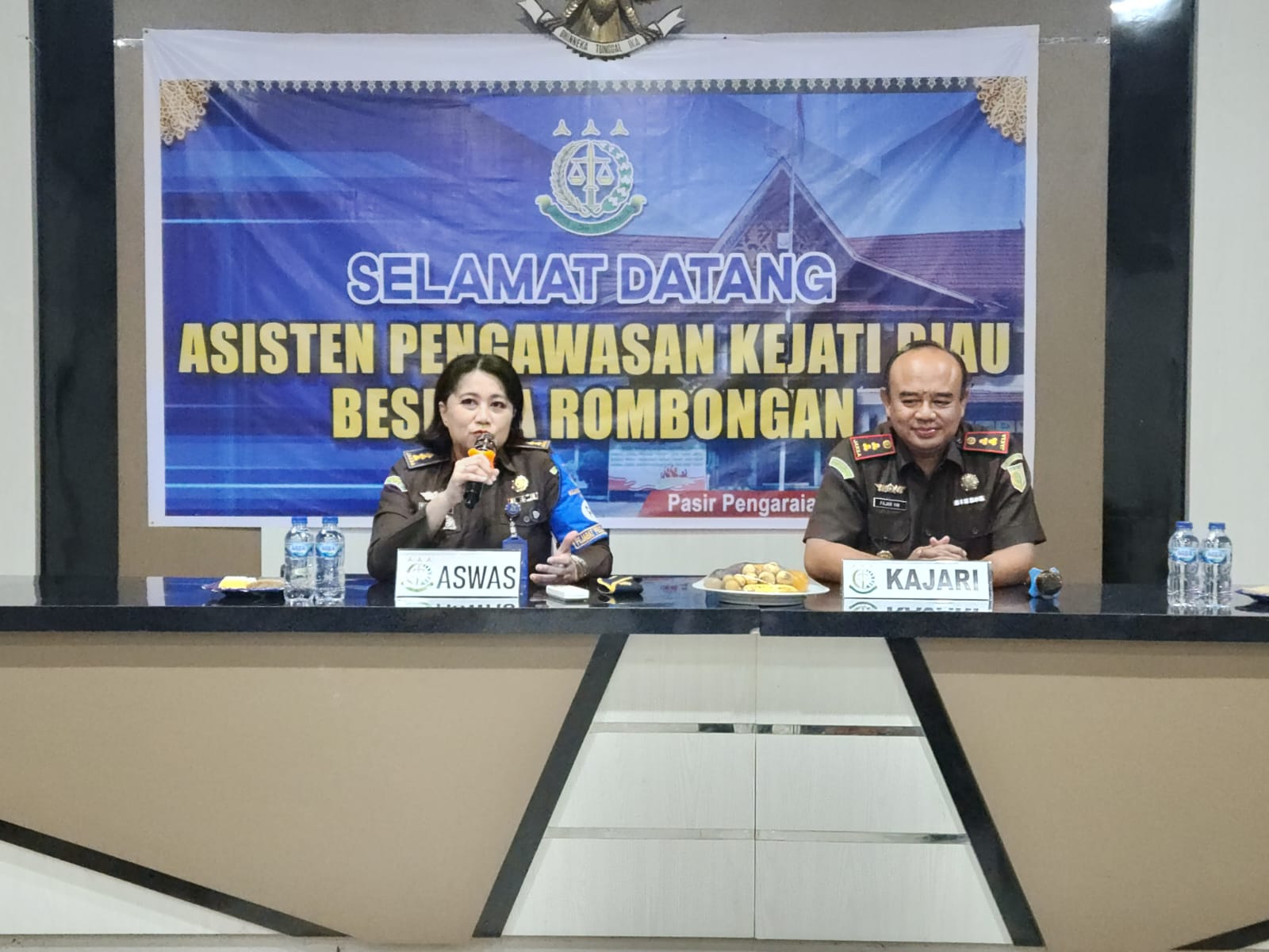 Aswas Kejati Riau Lakukan Inspeksi Pemantauan di Kejari Rokan Hulu